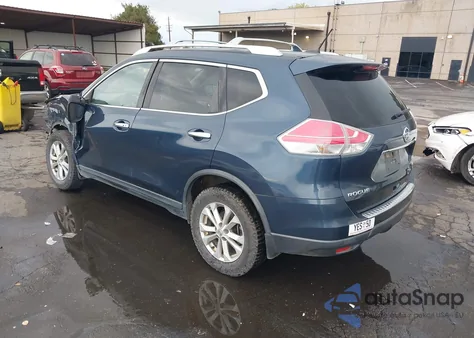2016 Nissan Rogue Sv z USA, uszkodzony, nr VIN KNMAT2MV4GP665451